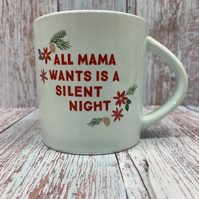NEW 16 oz All Mama Wants Is Silent Night Christmas Coffee Mug Wondershop  2022 | eBay