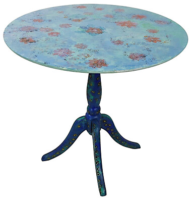 Extravaganter Design-Tisch ''ASTRID'' Vintage  Chippendale Vollholz Mid Century