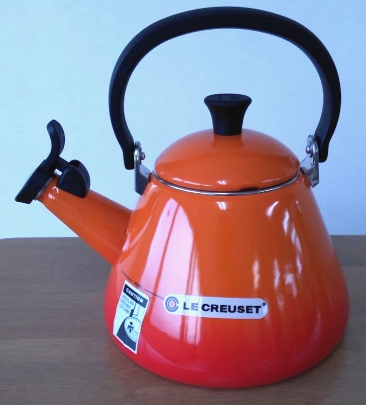 Bouilloire électrique rétro Vintage Cuisine avec thermomètre - Rouge