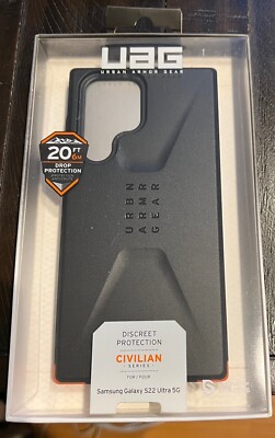 UAG Civilian Series Case for Samsung Galaxy S22 Ultra 5G - Black - NEW