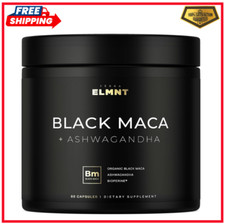 40,000Mg 40X Strength Organic Black Maca Root with Ashwagandha - Highest Potency