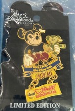 Steiff Mickey Mouse Duffy Disney Bear Doll Teddy Weekend Dangle Pin 2006 - Rare
