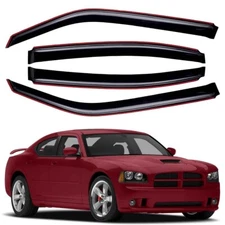 In-Channel Window Visors Rain Guard Wind Deflectors Fits 2006-2010 Dodge Charger
