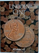 H.E. Harris Lincoln Cent #4 Starting 2014 Coin Folder #4002 Album/Book