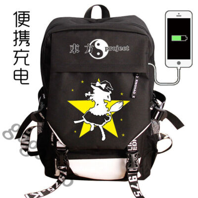 Anime Touhou Project Kirisame Marisa Travel Bag Backpack bag cosplay Shoulders