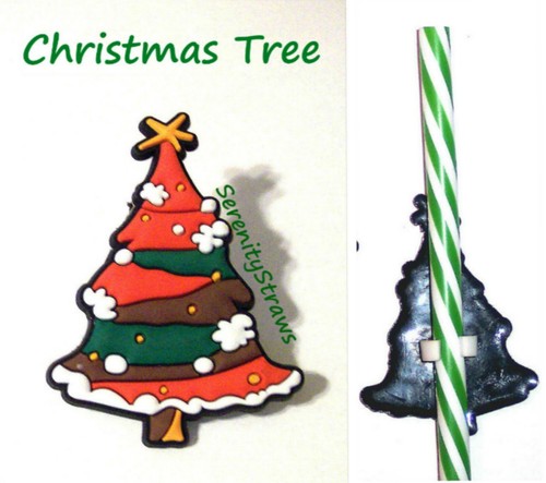 CHRISTMAS Straws, LOT 5, Reusable, + Straw Clip-ons!! - Picture 16 of 34