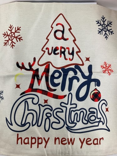Christmas Pillow Covers 20x20 Set of 4 Farmhouse Throw Cushion Case Decorations - Picture 4 of 5