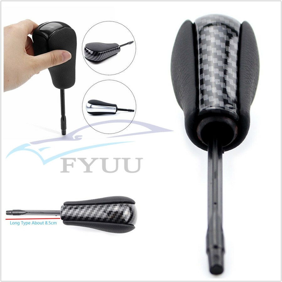 Carbon Fiber Look Car Automatic Transmission Shift Gear Knob For