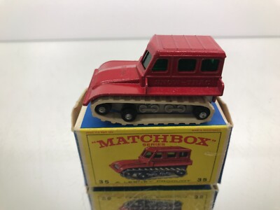LESNEY MATCHBOX 35 SNOW TRAC -RED 3inch- GOOD IN TYPE E3 BOX - 365