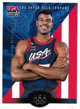 1996 Upper Deck #56 DAVID ROBINSON PORTRAITS OF POWER Die-Cut USA Basketball