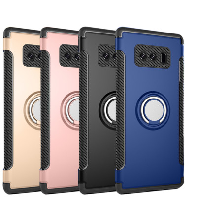 iPhone Xs Max XR X Samsung Note 8 Case Shockproof Magnetic Ring Stand Cover