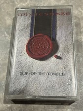 Whitesnake Slip of the Tongue Cassette Hard Rock Heavy Metal  TESTED  