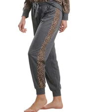 Splendid WOMEN'S Pajama PANTS ONLY ( GRAY/BROWN SMALL )NWOT