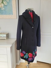 Cappotto donna Alba Moda lana taglia 36 elegante nero