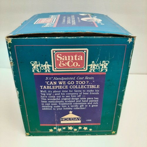 Santa & Co Santa Claus Holiday Workshop Mesa Escultura Santa Claus 1996 - Imagen 4 de 10