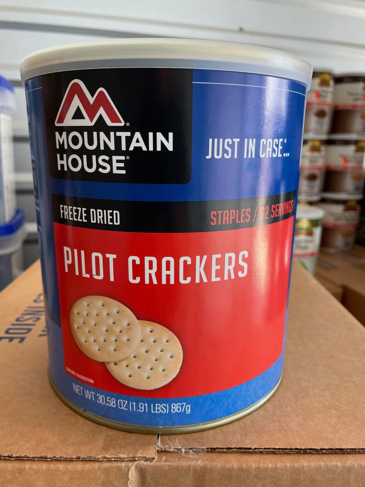Mountain House Freeze Dried Food 10 Can Pilot Crackers 25+ Years 2040