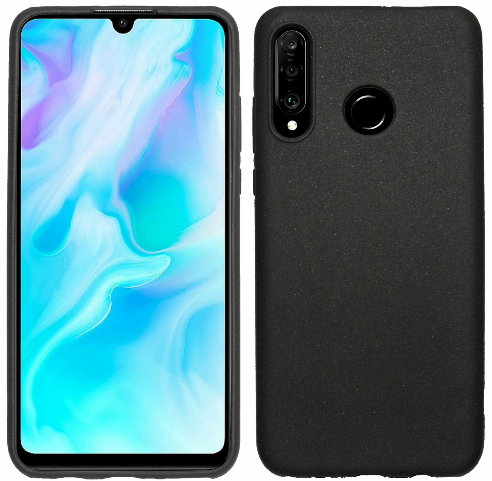 Силиконовый герметик для швабр HUAWEI P30 LITE Zubehör Schutztasche Schwarz
