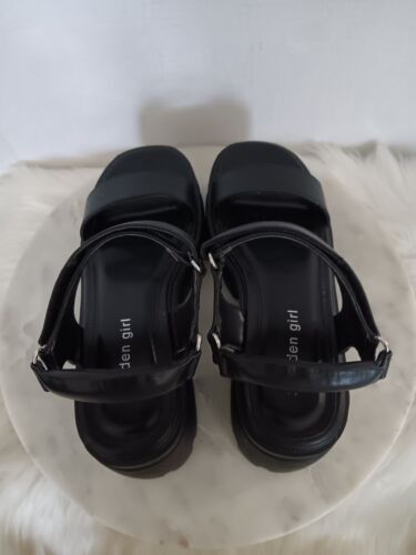 Sandalias de plataforma Madden Girl Grandy para mujer talla 8M suela gruesa negra - Imagen 8 de 14