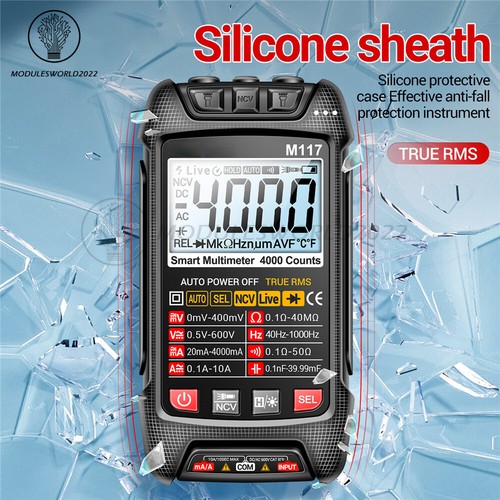 ANENG M117 Digital Multimeter NCV AC/DC Voltmeter Current 4000 Count True RMS