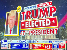 DONALD TRUMP 2024 Elected 47th President Fox News Metal Fridge Magnet 3x4 7421