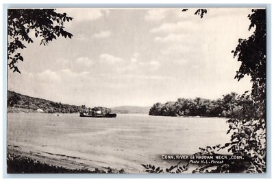 Haddam Neck Connecticut CT Postcard Conn. River Trees Nature Scene Vintage