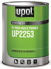 U-POL Products UP2253 4:1 High Build Primer, Gray, 128oz