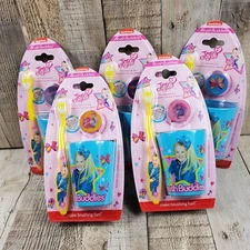 JojoSiwa Party Favors 5 Count Brush Buddies Kids Toothbrush Rinse Cup Set Siwa