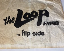 VTG 1980s The Loop Flip Side Records Bag Chicago Radio Record Store Promo Prop