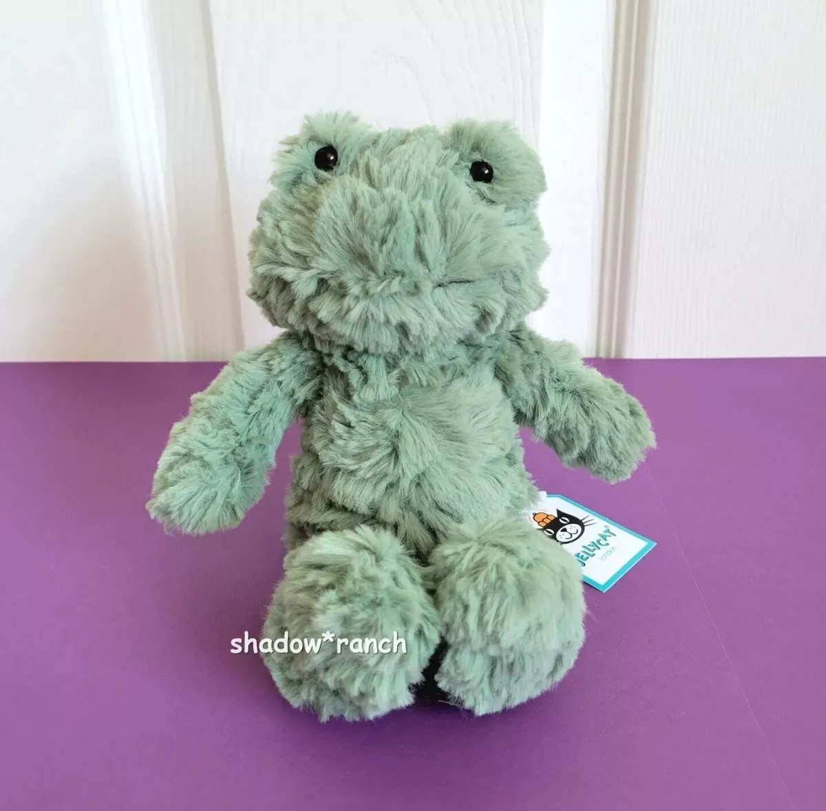 Jellycat SQUIGGLES FROG Soft Fluffy Plush Toy Retired RARE Hard to Find NWT