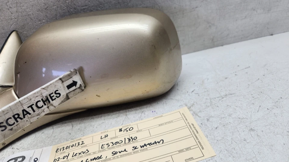 Espejo retrovisor izquierdo 11 hilos 2002 2003 2004 LEXUS ES300 ES330 OEM AY06989 Foto 3 de 4