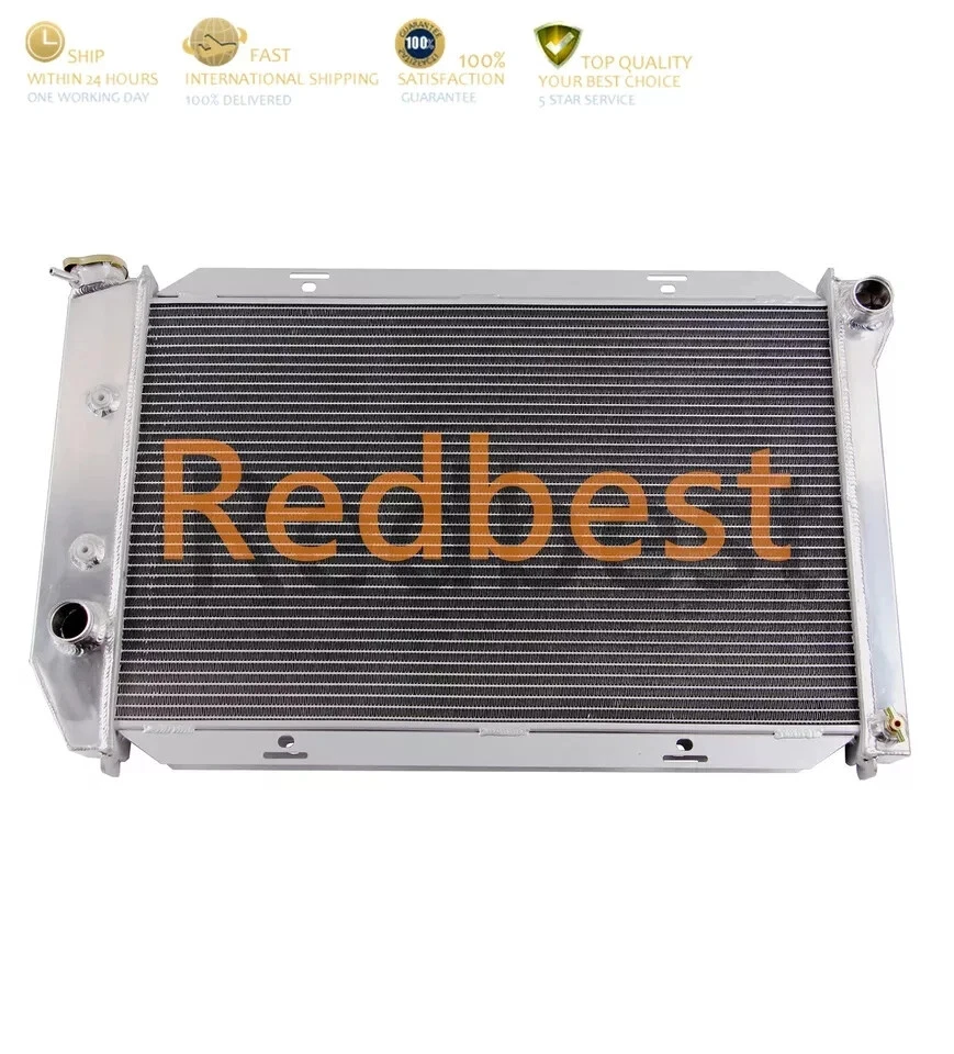 For 1969-1972 Ford Mustang/LTD/Galaxie 500/Torino/Fairlane 26''W 3 Row Radiator Foto 2 de 4