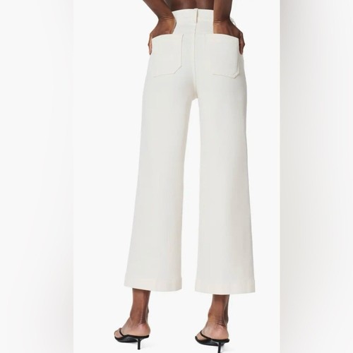 Spanx Women's 1X Chalk Cropped Wide Leg Pants with Patch Pockets Pull on - Picture 11 of 11