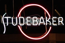 Studebaker Auto Garage Dealers 20"x16" Neon Light Sign Lamp Wagon Automobile
