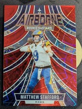 2024 Rookies & Stars Airborne Red Longevity Laser Prizm Matthew Stafford Lions