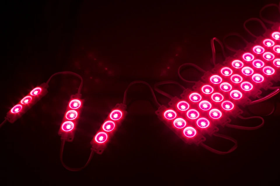 LEDUPDATES 40ft STOREFRONT Magenta Hot pink LED LIGHT 5630 MODULE With UL power - Image 2 of 4