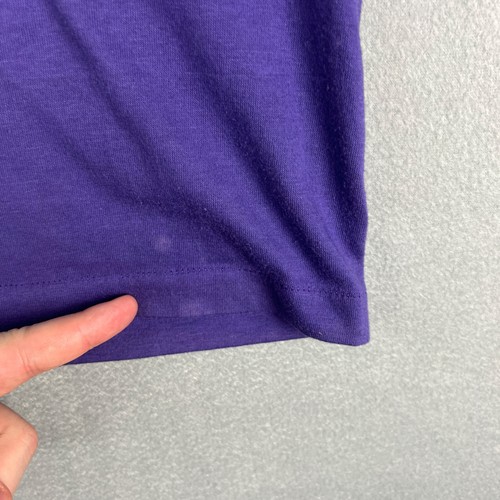 VTG Well Excuse Me T Shirt Youth Large 1970s Faded Purple Sparkles Sassy USA - Picture 8 of 12