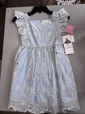 Rare Editions Dress Beyond The Sea Blue Size 6X