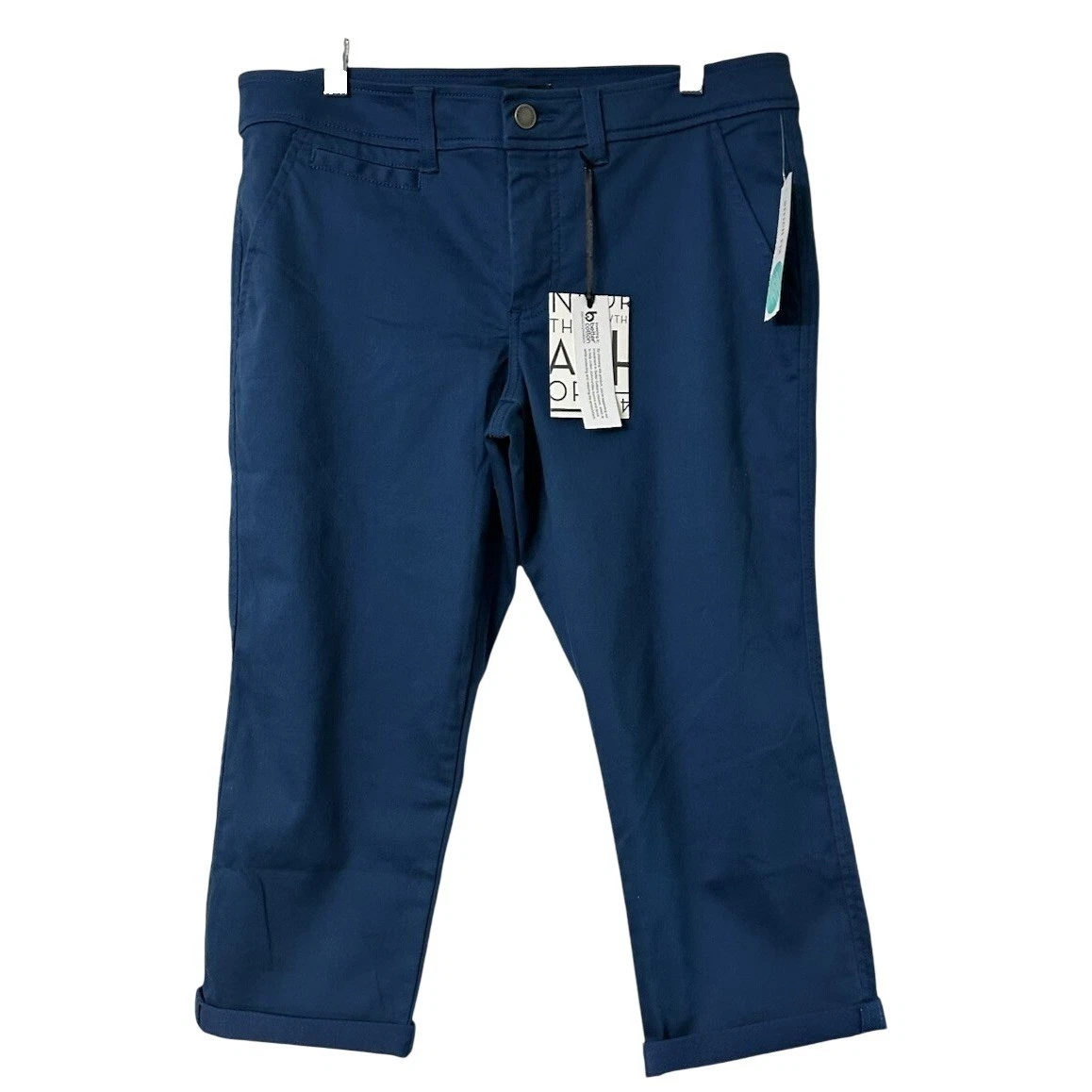 NWT 41 Hawthorn Rosabel Mid Rise Womens Cuffed Skinny Capri Pants Size 12 Petite