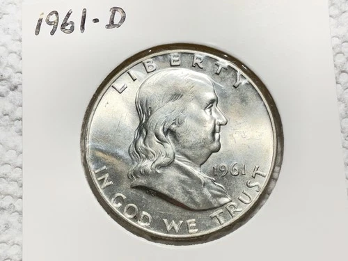 1961-D- Franklin Half Dollar UNC.