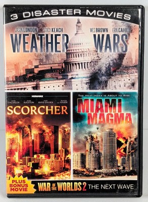 3 Disaster Movies: Weather Wars / Scorcher / Miami Magma (2012) DVD Jason London