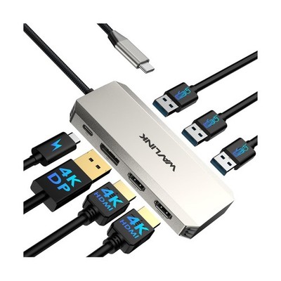 Laptop Docking Station, WAVLINK Triple 4K Docking Station with ... USA FAST SHIP