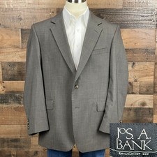 Jos A Bank Sport Coat Mens 46R Brown Wool Suit Jacket Blazer Business Casual