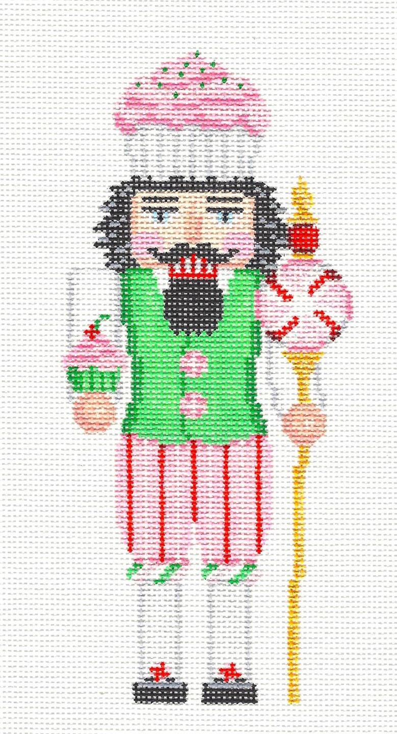 Cupcake Guard Nutcracker & Sweets handpainted Needlepoint Canvas Susan Roberts-image