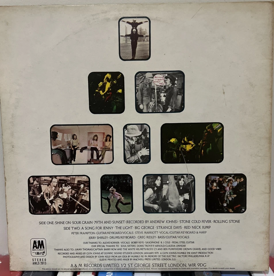 Humble Pie Rock On 1971 UK First Press A1/B1 A&M Lp AMLS-2013 Marriott Frampton - Image 3 of 4