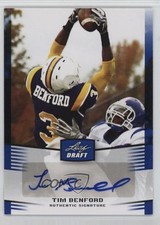 2012 Leaf Draft Auto Blue Tim Benford #TB1 Auto 0q4x