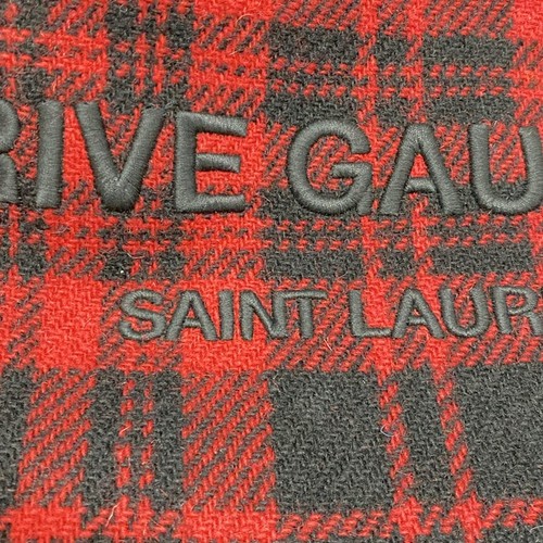 Auth SAINT LAURENT PARIS Noe N/S tote bag 631682 Red Black Tweeds Canvas Leather - Picture 18 of 20
