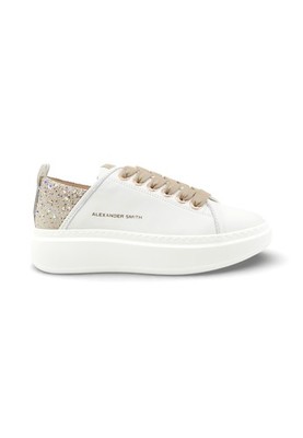 ALEXANDER SMITH Damen Sneaker Weiß Rosa Strass ASBDWYW-0506-WIS-PE26