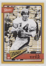 2018 Panini Classics Legends Timeless Tributes Gold 69/99 YA Tittle #183 HOF 1u0