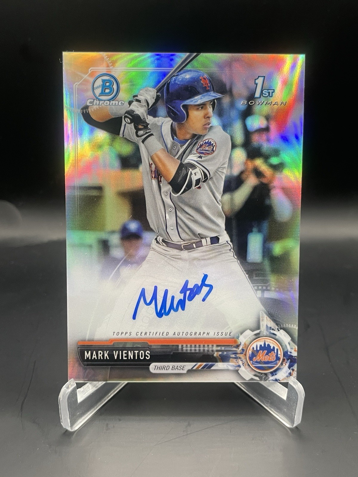 2017 Bowman Draft Chrome Mark Vientos Refractor Auto /499