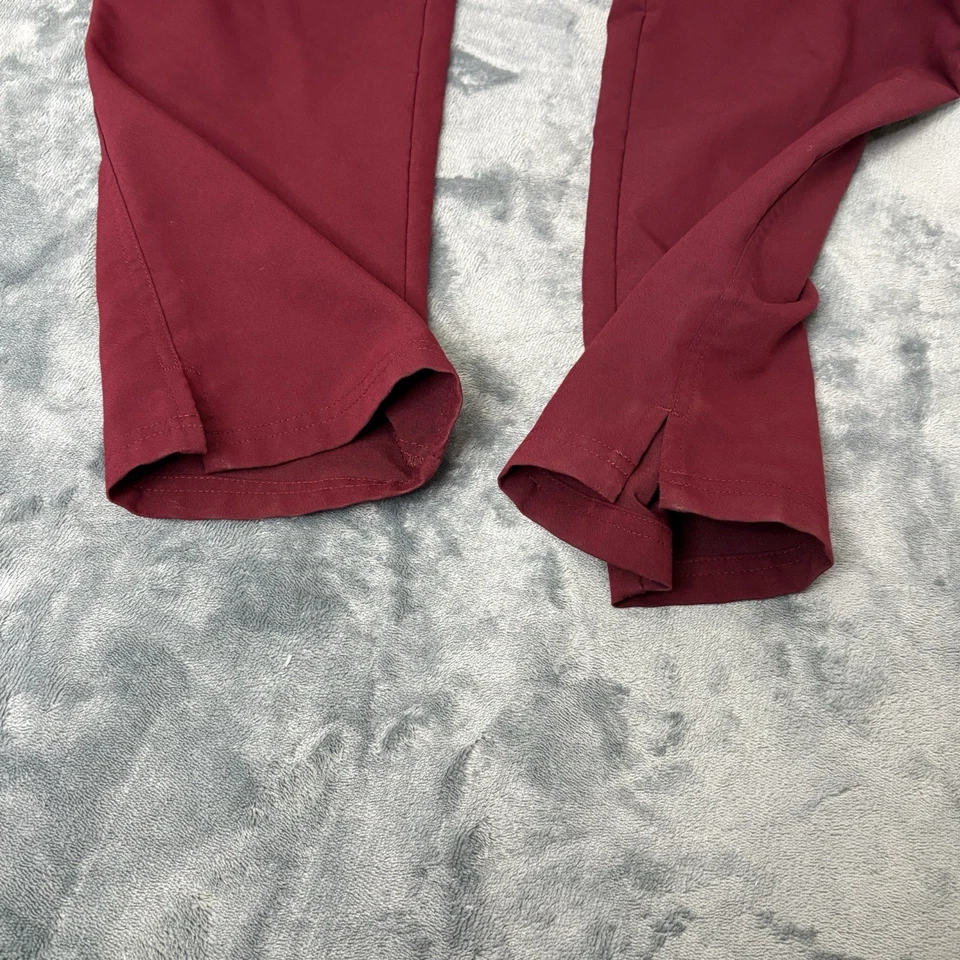 Calça esfoliante feminina FIGS cintura alta Yola skinny borgonha média alta TW2000T - Imagem 4 de 4